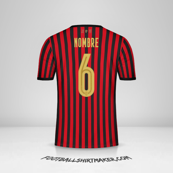 Jersey AC Milan 120Th -  nombre - 6