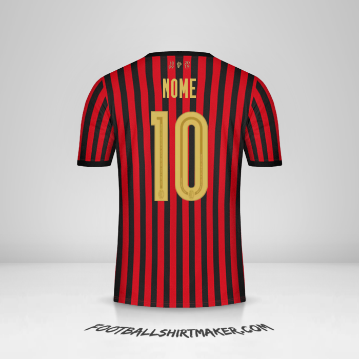 Camisola AC Milan 120Th -  nome - 10