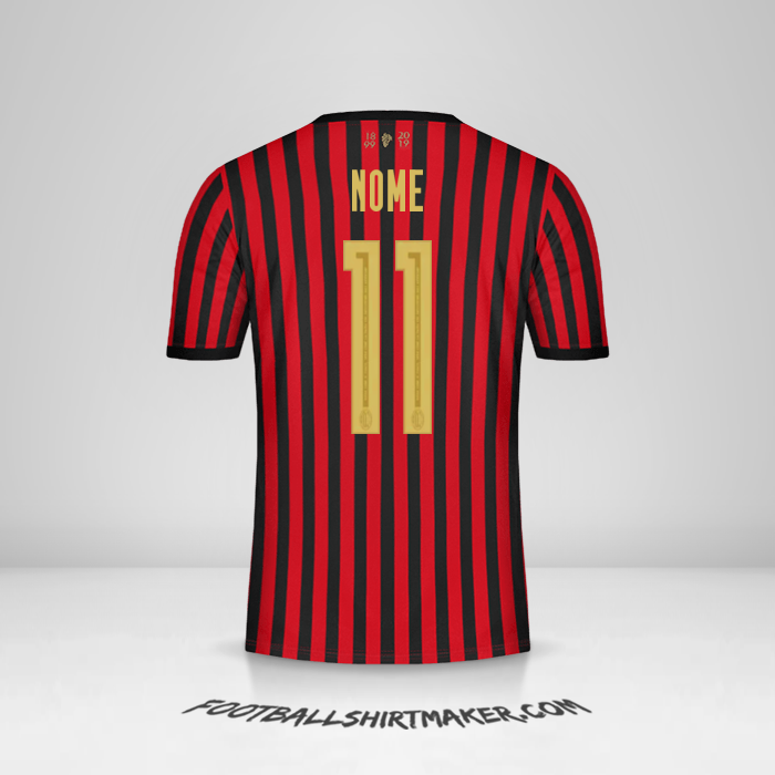Camisa AC Milan 120Th -  nome - 11