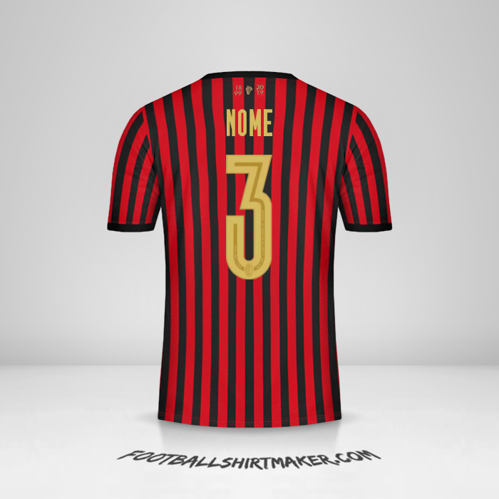 Camisa AC Milan 120Th -  nome - 3