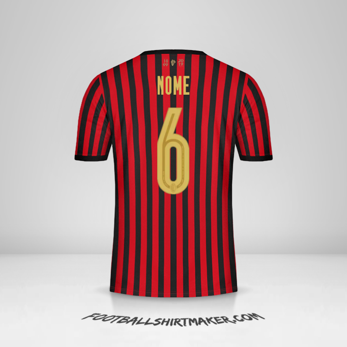 Camisola AC Milan 120Th -  nome - 6