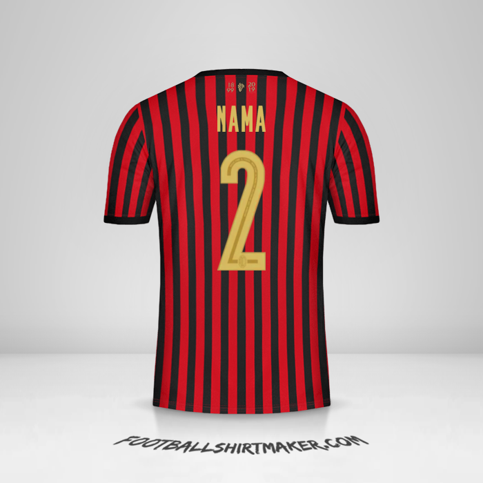 Jersey AC Milan 120Th -  nama - 2
