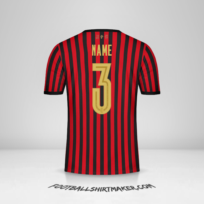 Shirt AC Milan 120Th -  name - 3