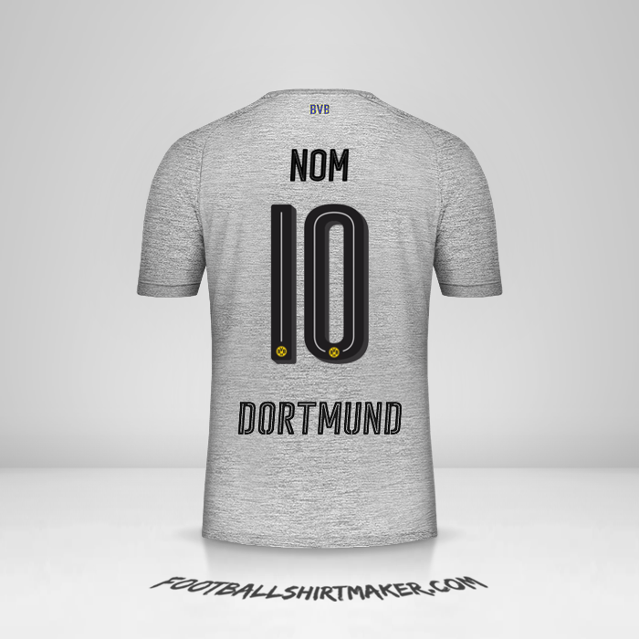 Maillot Borussia Dortmund 2017/18 Troisième -  nom - 10