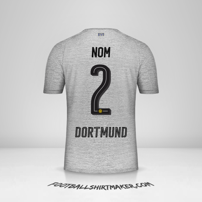 Maillot Borussia Dortmund 2017/18 Troisième -  nom - 2