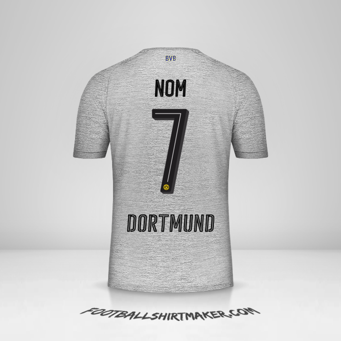 Maillot Borussia Dortmund 2017/18 Troisième -  nom - 7