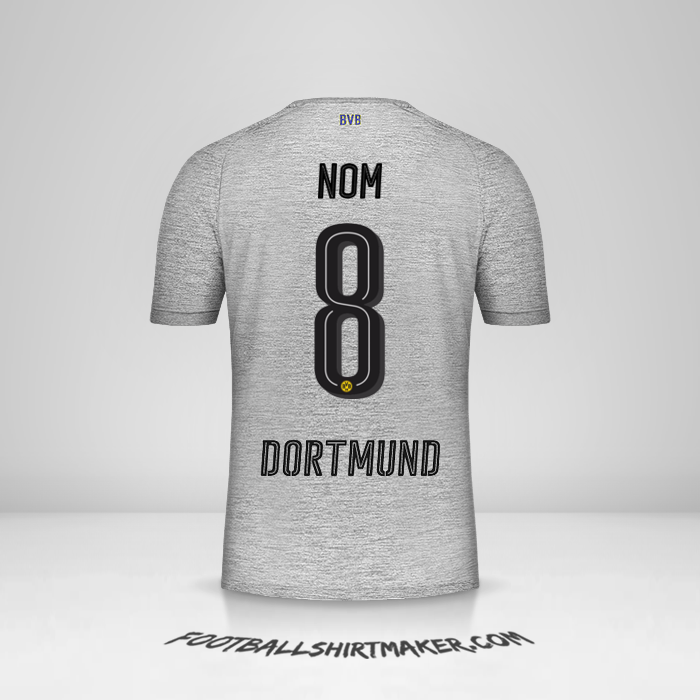 Maillot Borussia Dortmund 2017/18 Troisième -  nom - 8