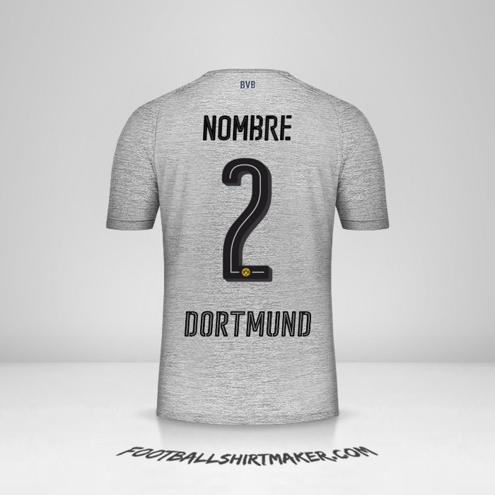 Jersey Borussia Dortmund 2017/18 Tercera -  nombre - 2