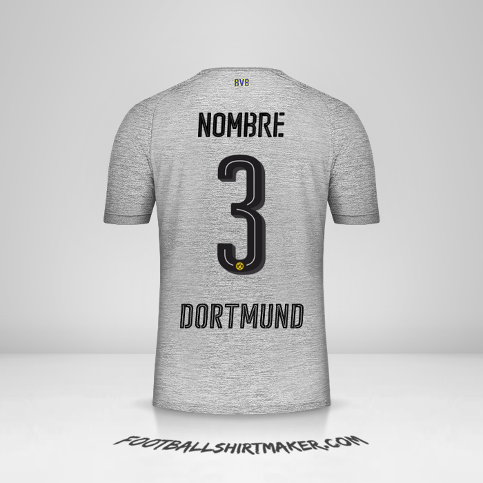 Jersey Borussia Dortmund 2017/18 Tercera -  nombre - 3