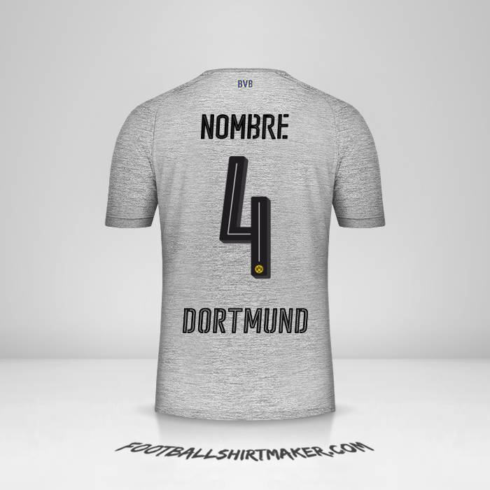 Jersey Borussia Dortmund 2017/18 Tercera -  nombre - 4