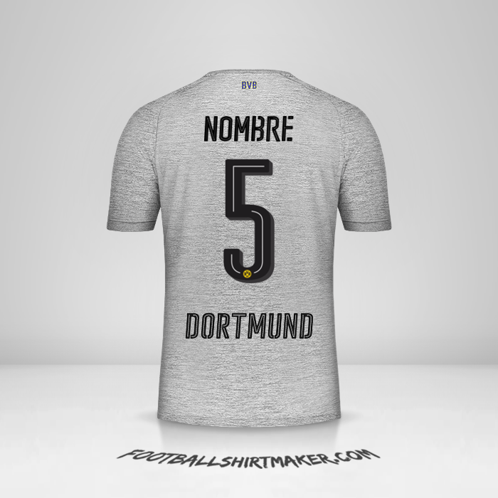 Jersey Borussia Dortmund 2017/18 Tercera -  nombre - 5