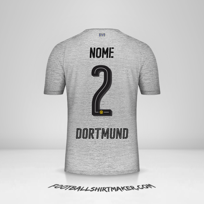 Camisola Borussia Dortmund 2017/18 Terceira -  nome - 2