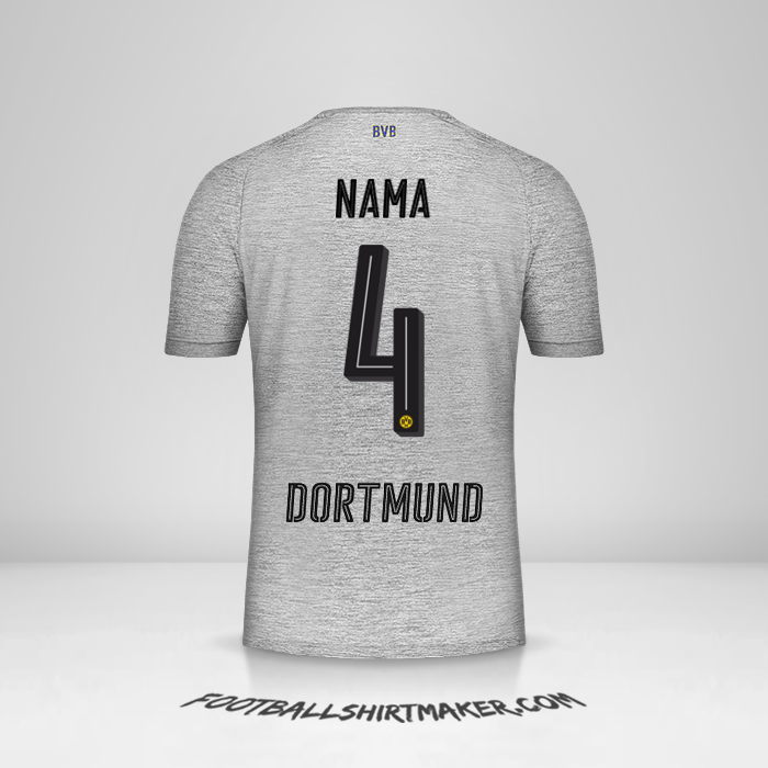 Jersey Borussia Dortmund 2017/18 Ketiga -  nama - 4