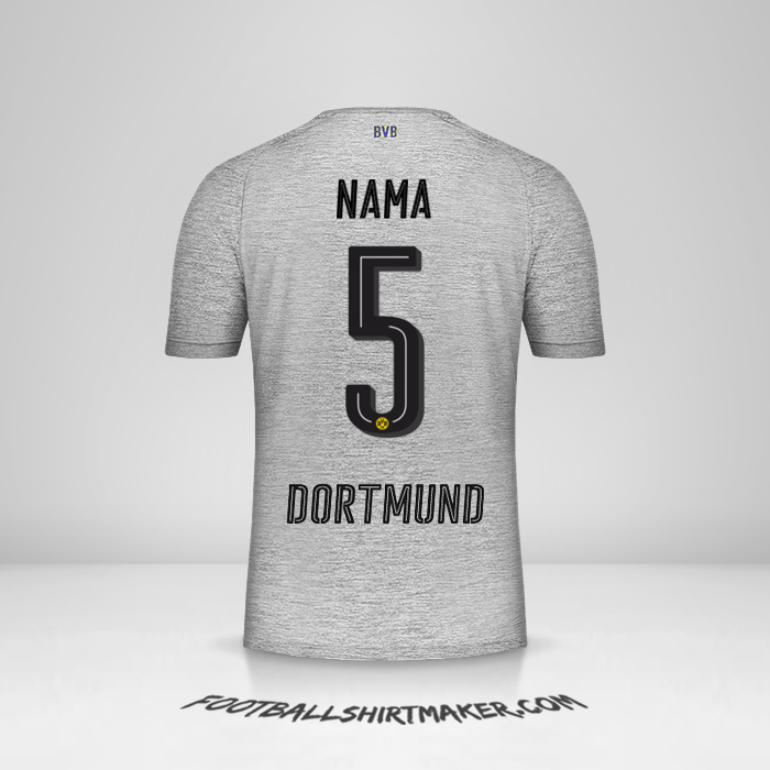 Jersey Borussia Dortmund 2017/18 Ketiga -  nama - 5