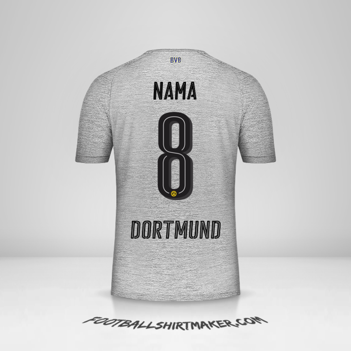 Jersey Borussia Dortmund 2017/18 Ketiga -  nama - 8