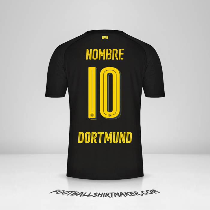 Jersey Borussia Dortmund 2017/18 Visita -  nombre - 10