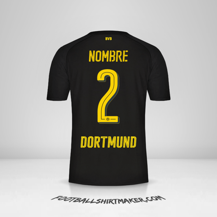 Camiseta Borussia Dortmund 2017/18 Visita -  nombre - 2