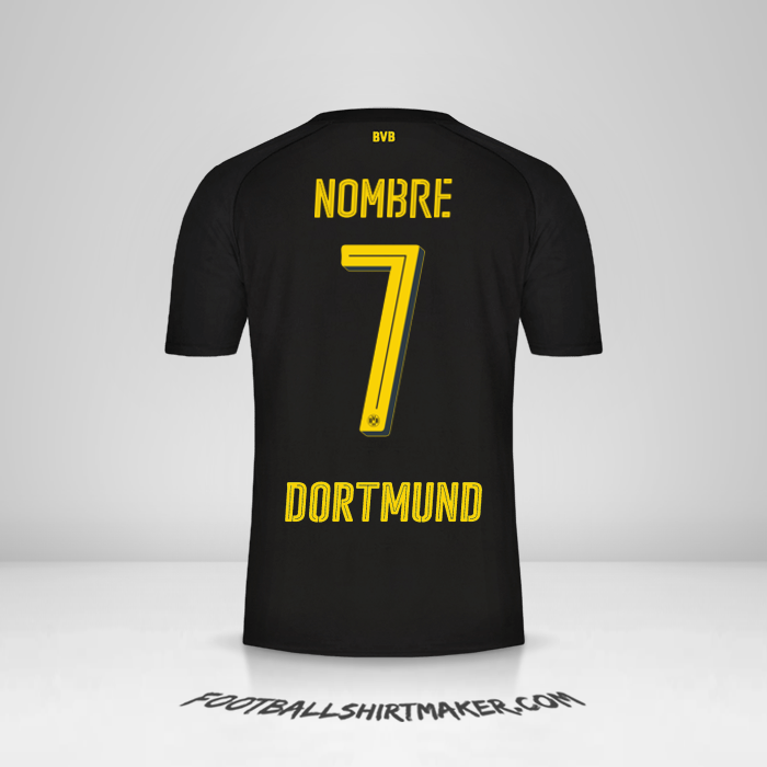 Jersey Borussia Dortmund 2017/18 Visita -  nombre - 7