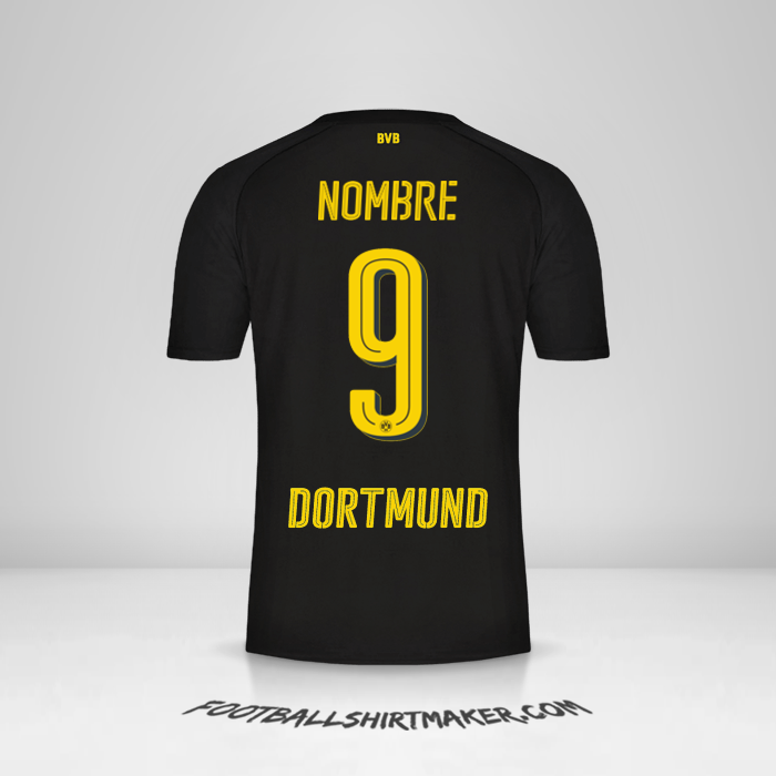 Jersey Borussia Dortmund 2017/18 Visita -  nombre - 9