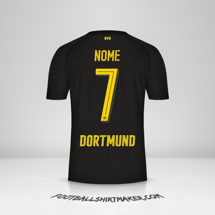 Maglia Borussia Dortmund 2017/18 Seconda -  nome - 7