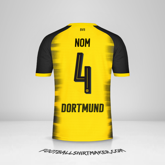 Maillot Borussia Dortmund Cup 2017/18 -  nom - 4