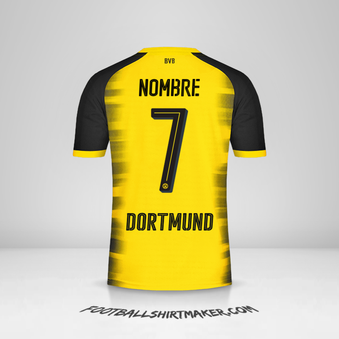 Jersey Borussia Dortmund Cup 2017/18 -  nombre - 7