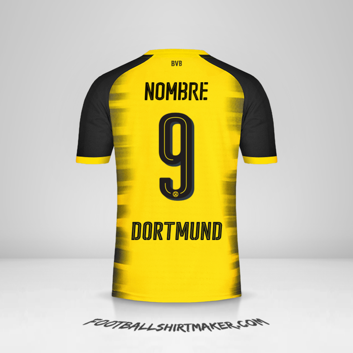Jersey Borussia Dortmund Cup 2017/18 -  nombre - 9