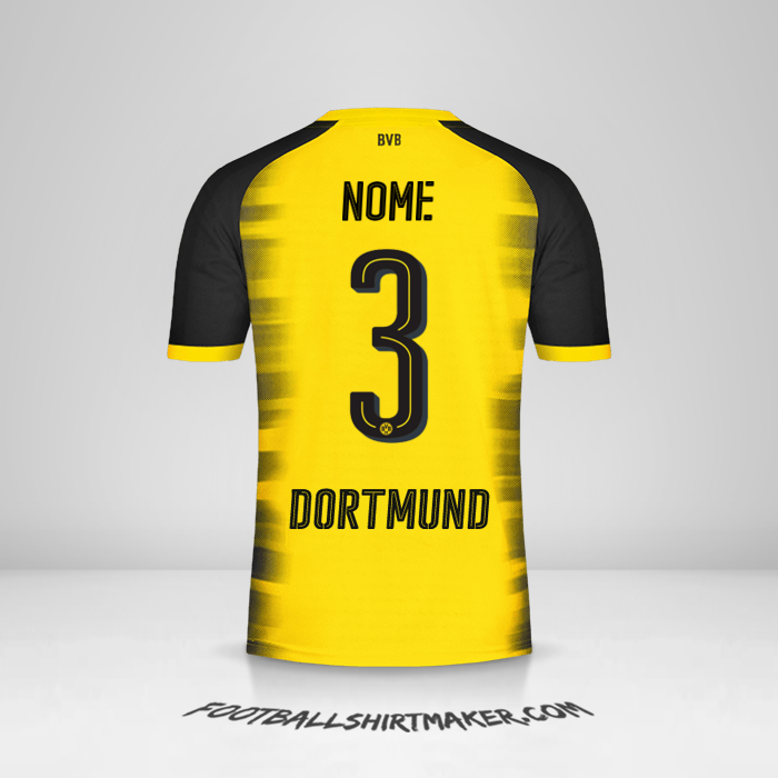 Maglia Borussia Dortmund Cup 2017/18 -  nome - 3