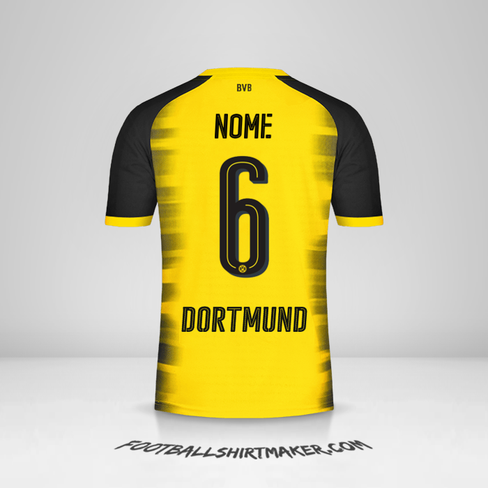 Camisa Borussia Dortmund Cup 2017/18 -  nome - 6