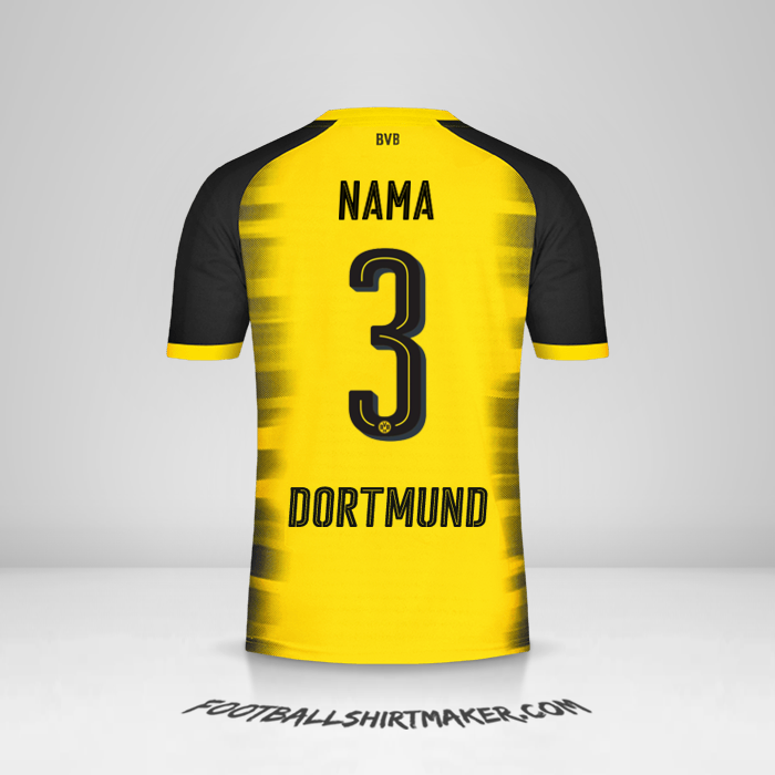 Jersey Borussia Dortmund Cup 2017/18 -  nama - 3