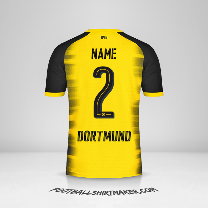 Shirt Borussia Dortmund Cup 2017/18 -  name - 2