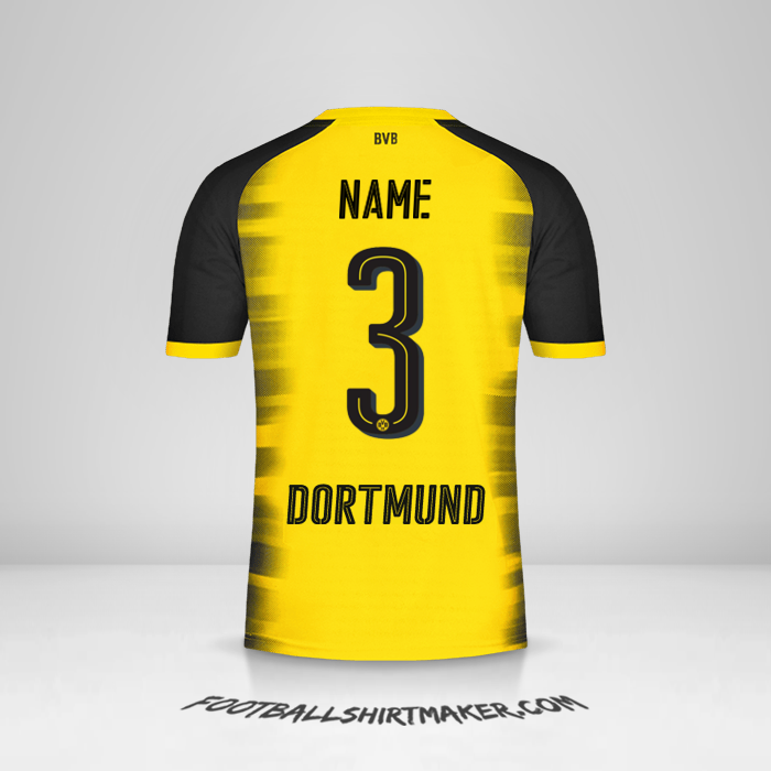 Trikot Borussia Dortmund Cup 2017/18 -  name - 3