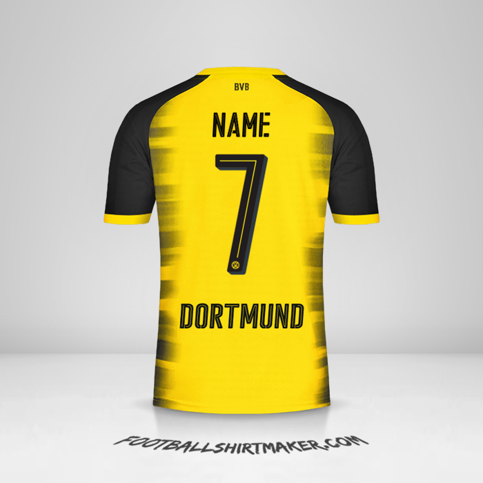 Trikot Borussia Dortmund Cup 2017/18 -  name - 7