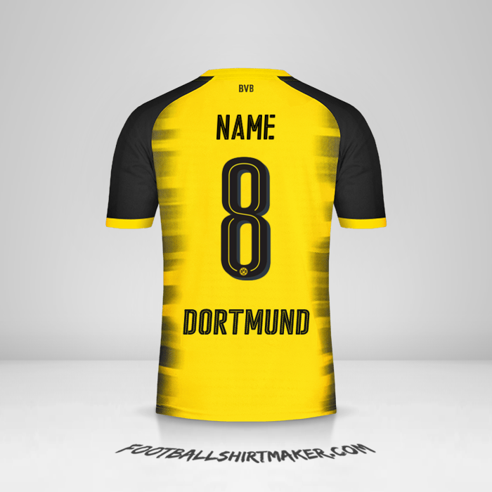 Trikot Borussia Dortmund Cup 2017/18 -  name - 8