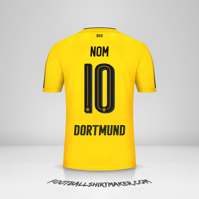 Maillot Borussia Dortmund 2017/18 -  nom - 10