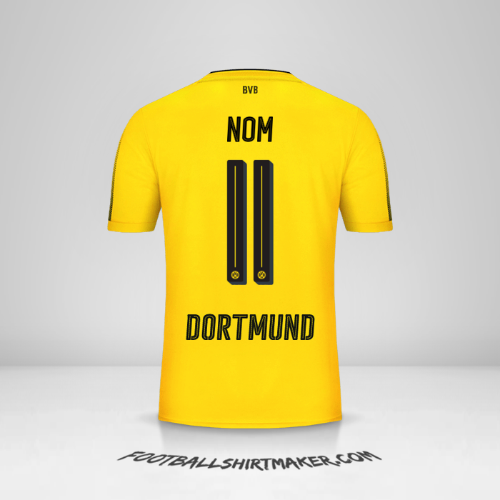 Maillot Borussia Dortmund 2017/18 -  nom - 11