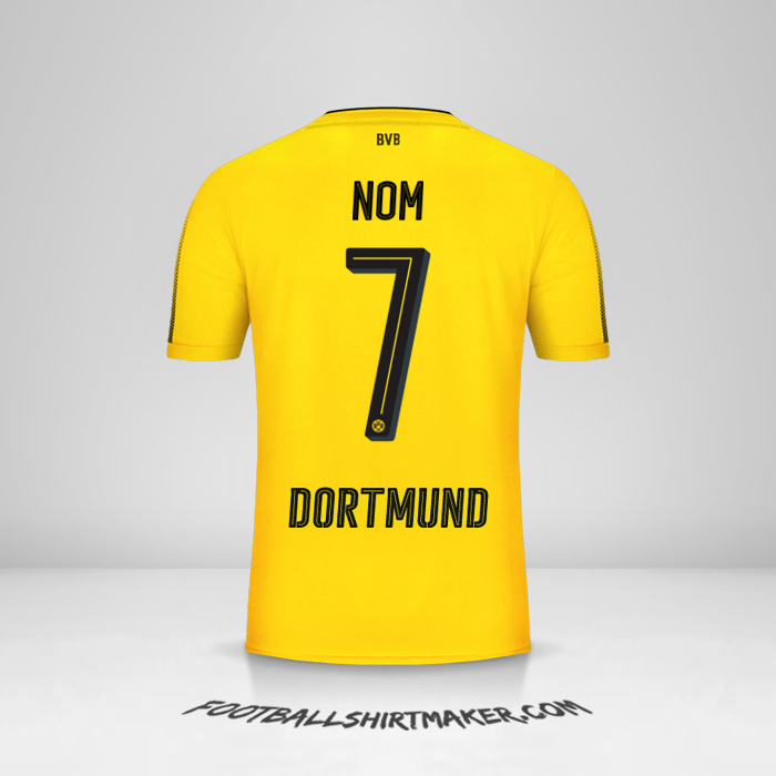 Maillot Borussia Dortmund 2017/18 -  nom - 7