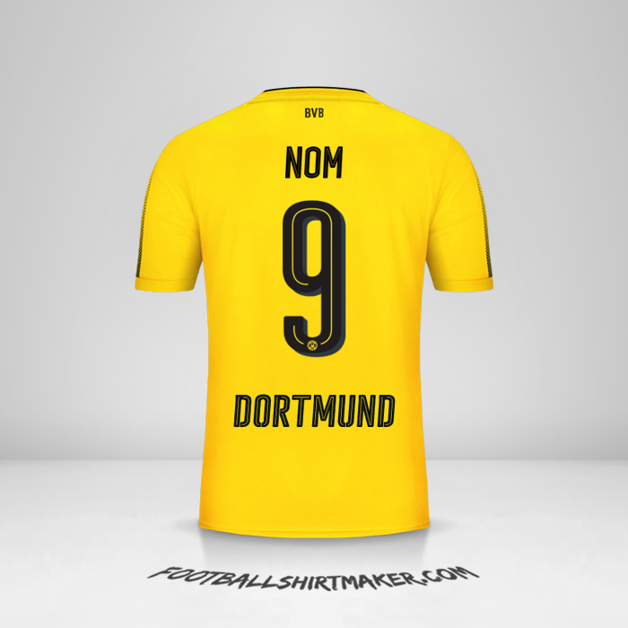 Maillot Borussia Dortmund 2017/18 -  nom - 9