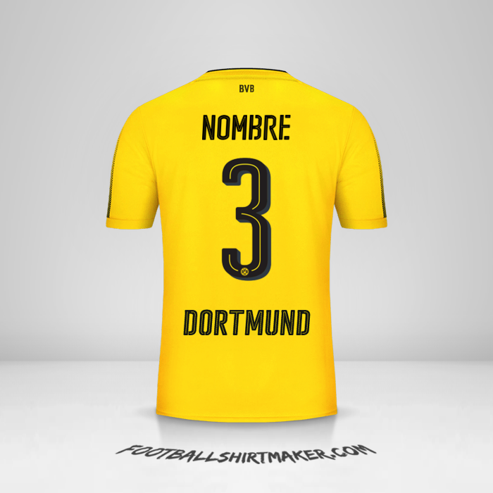 Jersey Borussia Dortmund 2017/18 -  nombre - 3