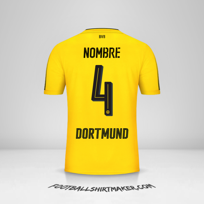 Camiseta Borussia Dortmund 2017/18 -  nombre - 4
