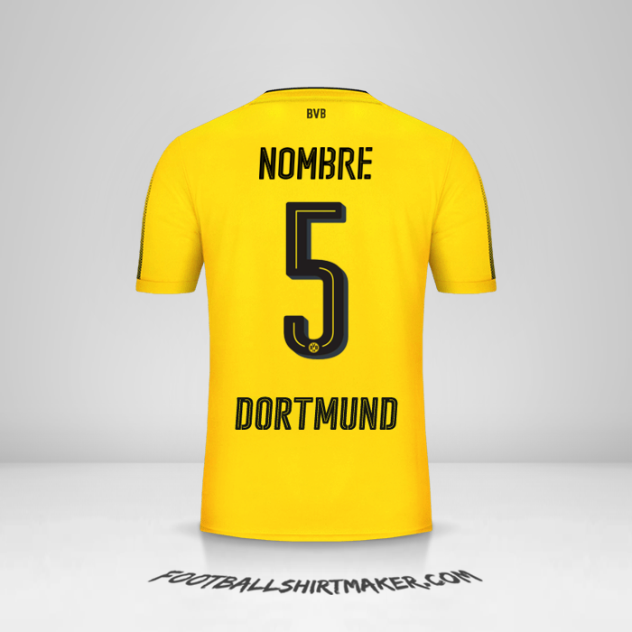 Jersey Borussia Dortmund 2017/18 -  nombre - 5