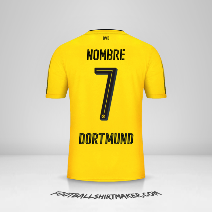 Camiseta Borussia Dortmund 2017/18 -  nombre - 7
