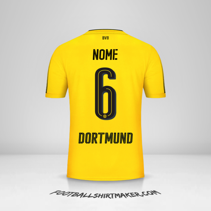 Camisa Borussia Dortmund 2017/18 -  nome - 6