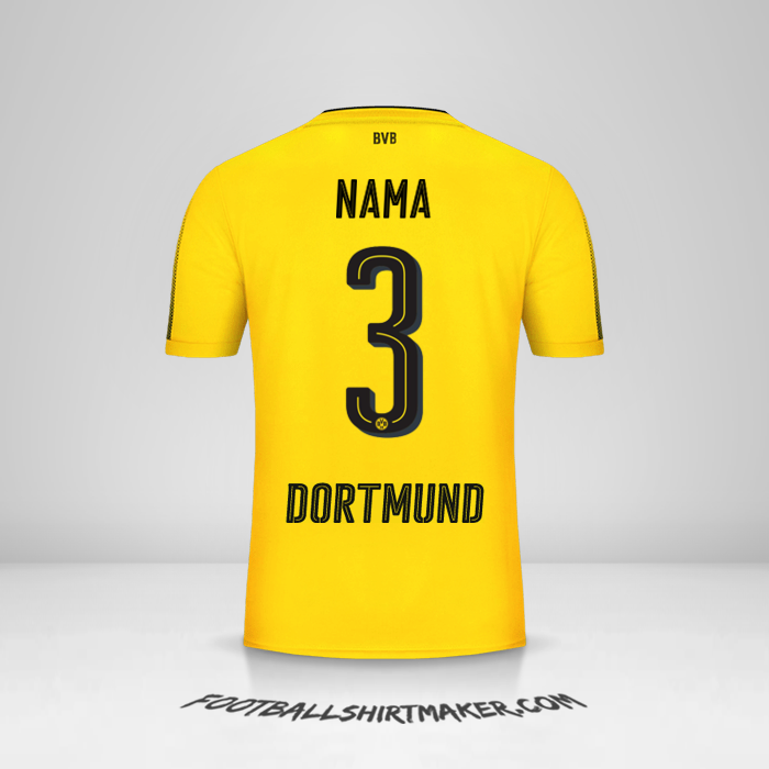 Jersey Borussia Dortmund 2017/18 -  nama - 3