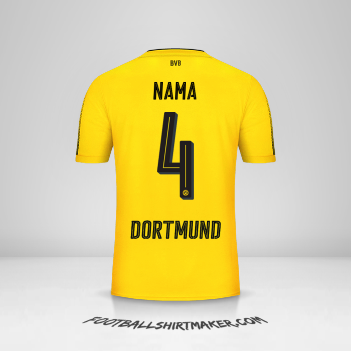 Jersey Borussia Dortmund 2017/18 -  nama - 4