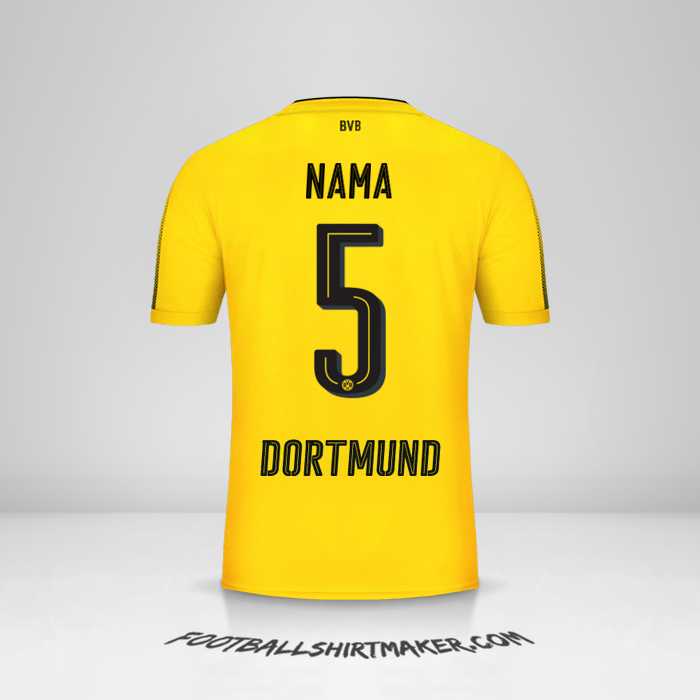Jersey Borussia Dortmund 2017/18 -  nama - 5