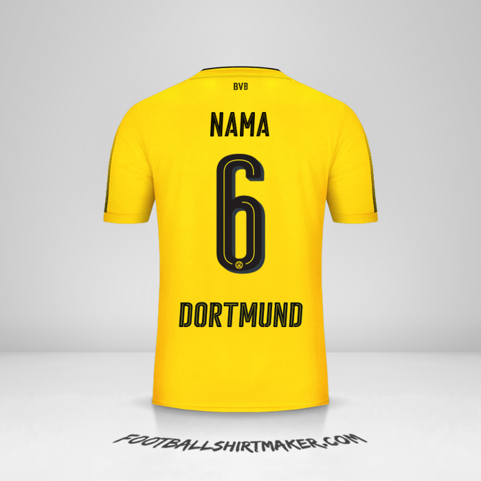 Jersey Borussia Dortmund 2017/18 -  nama - 6