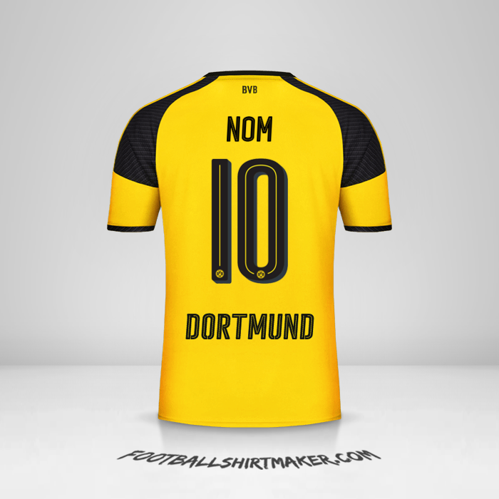 Maillot Borussia Dortmund Cup 2016/17 -  nom - 10
