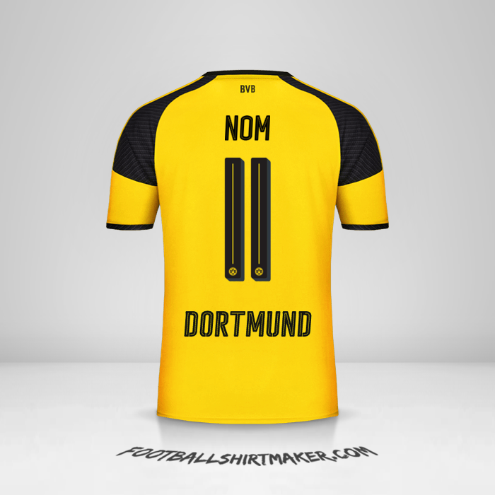 Maillot Borussia Dortmund Cup 2016/17 -  nom - 11
