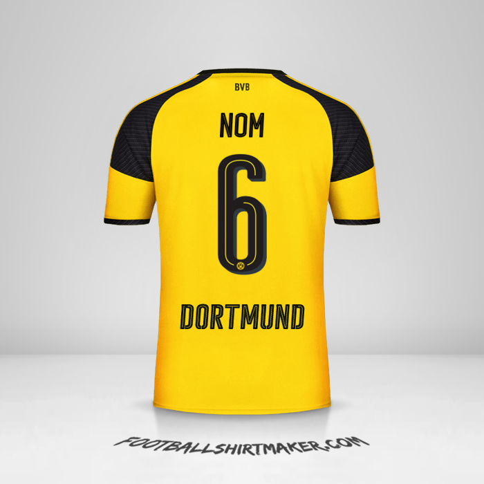 Maillot Borussia Dortmund Cup 2016/17 -  nom - 6